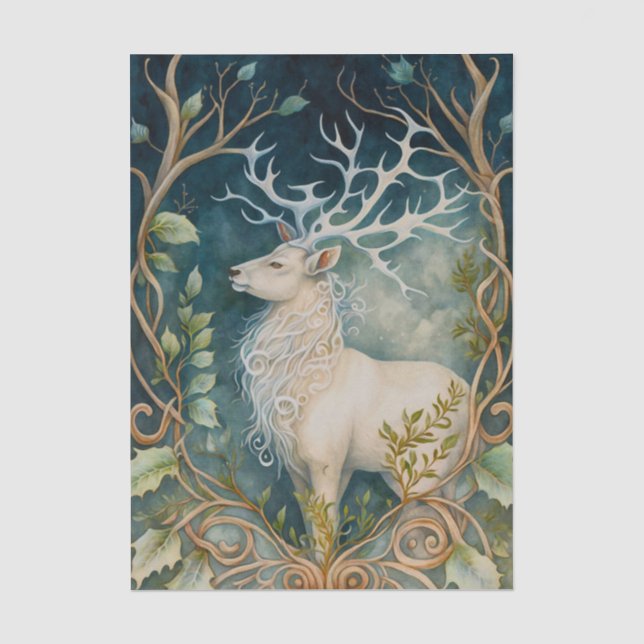 White Stag Fairytale Tissue Paper (Front)