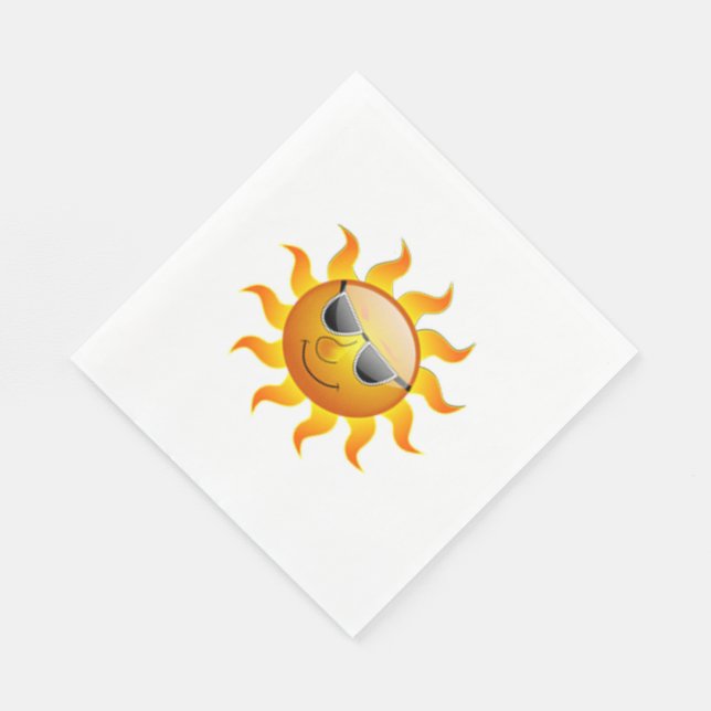 White Standard Luncheon Napkin/Sun Napkin (Corner)