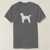 White Standard Poodle Silhouette | Dog Breed