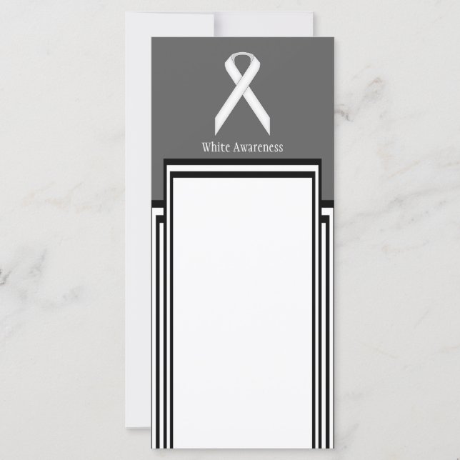 White Standard Ribbon by Kenneth Yoncich (Front)
