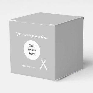 White Standard Ribbon Template by Kenneth Yoncich Favor Box