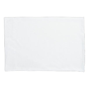 White Standard Sized Single Pillowcase