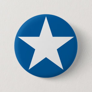 White Star 2 Inch Round Button