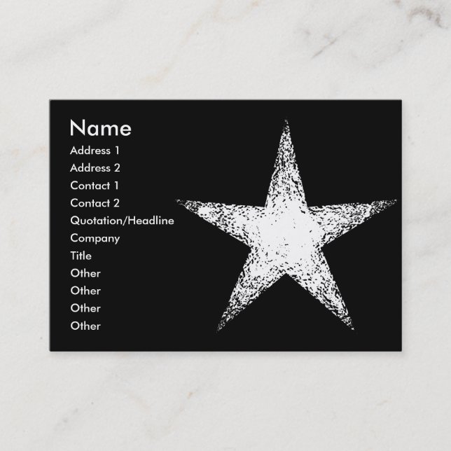 White Star | Business Card (Front)
