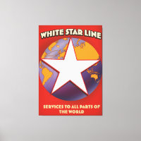 White Star line Cruise ship commercial. Canvas Pri