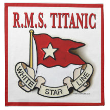 White Star Line Linen Napkins (set of 4)