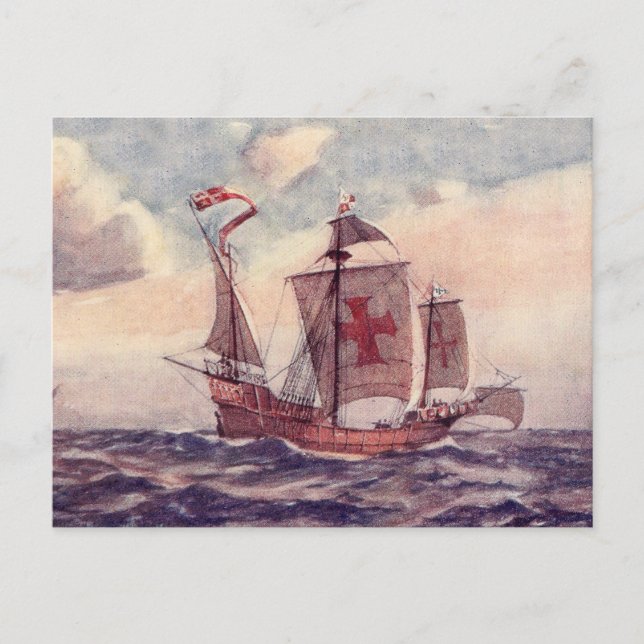 White Star Line's "The Santa Maria" Postcard (Front)