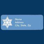 White Star of David<br><div class="desc">Click "customize to personalize background colour and fonts.</div>