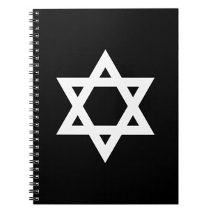 White Star of David Notebook