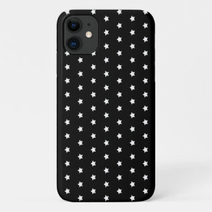 white star pattern on black Case-Mate iPhone case