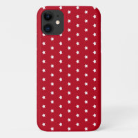 white star pattern on red Case-Mate iPhone case