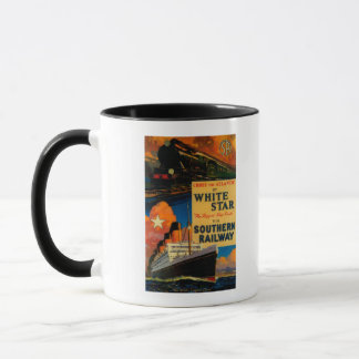 White Star SR Vintage PosterEurope Mug