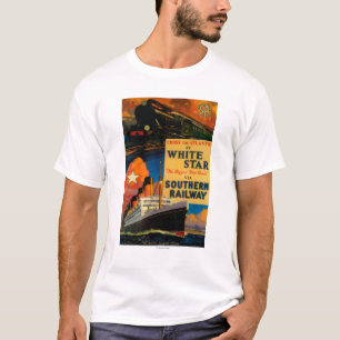 White Star SR Vintage PosterEurope T-Shirt