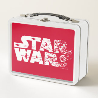 White Star Wars Logo Metal Lunch Box