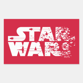 White Star Wars Logo Sticker