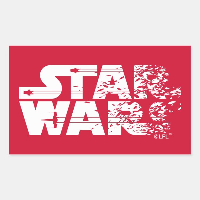 White Star Wars Logo Sticker (Front)