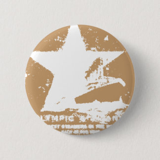 White Starr 2 Inch Round Button