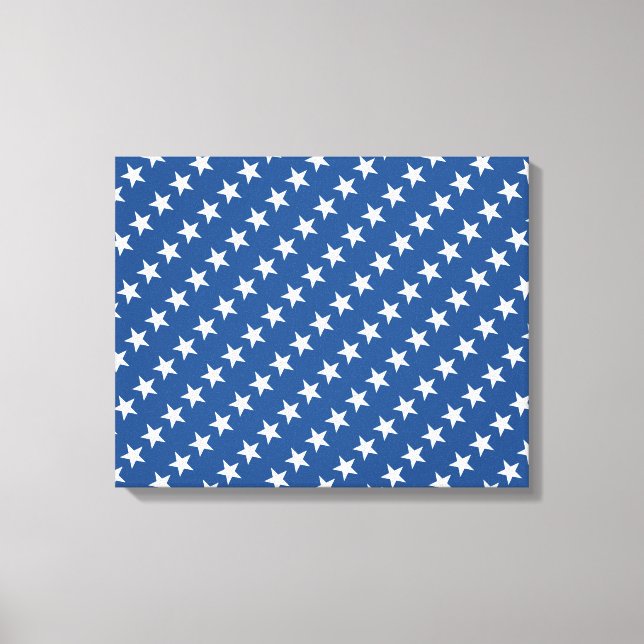 White Stars Canvas Print (Front)