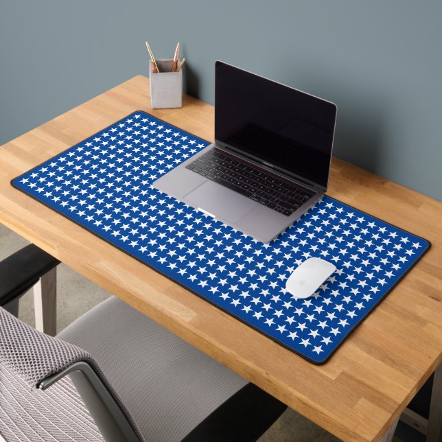 White Stars Motif sur le thème du drapeau bleu amé (Bureau 2)