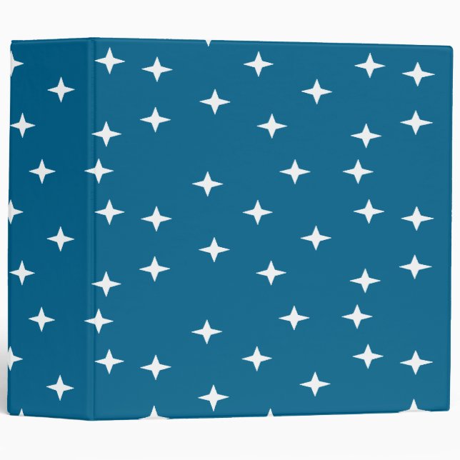 White stars on blue binder (Front/Spine)