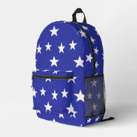 White stars on blue