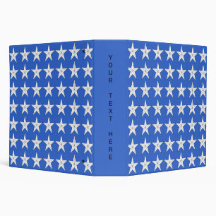 White Stars on Field of Blue Binder