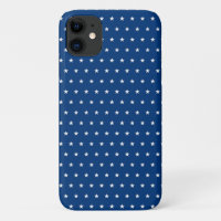 white stars on navy blue