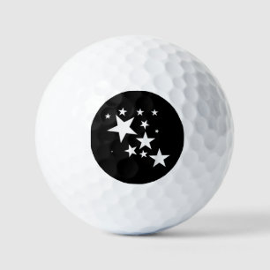 White Stars Star-Pattern-Design Costume Gift Golf Balls