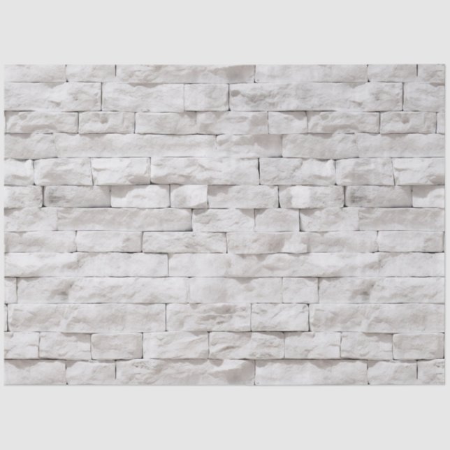 White Stone Textures Design 7 Tissue Paper (Front)