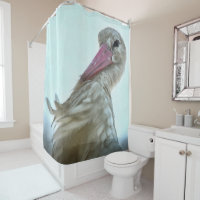 White Stork With Incredulous Expression Animal Art