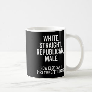 White Straight Republican Male Funny Republican Coffee Mug