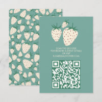 White Strawberry Pineberry BRIDAL SHOWER QR code