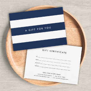 White Stripes & Custom Colour Gift Certificate