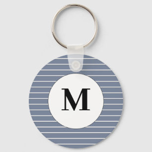 White Stripes Keychain