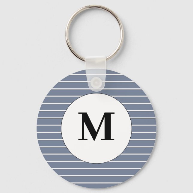 White Stripes Keychain (Front)