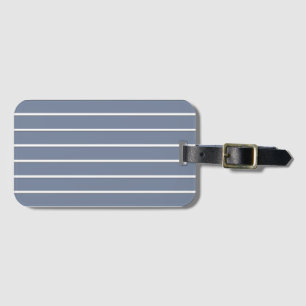 White Stripes Luggage Tag