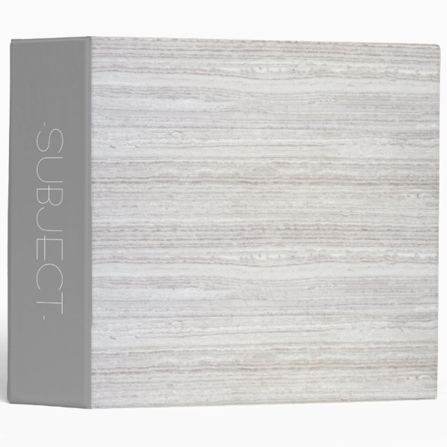 White Stroke Marble Binder (Front/Spine)