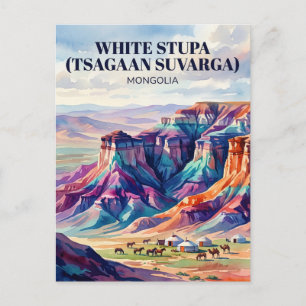 White Stupa (Tsagaan Suvarga), Ulziit, Dundgovi, M Postcard