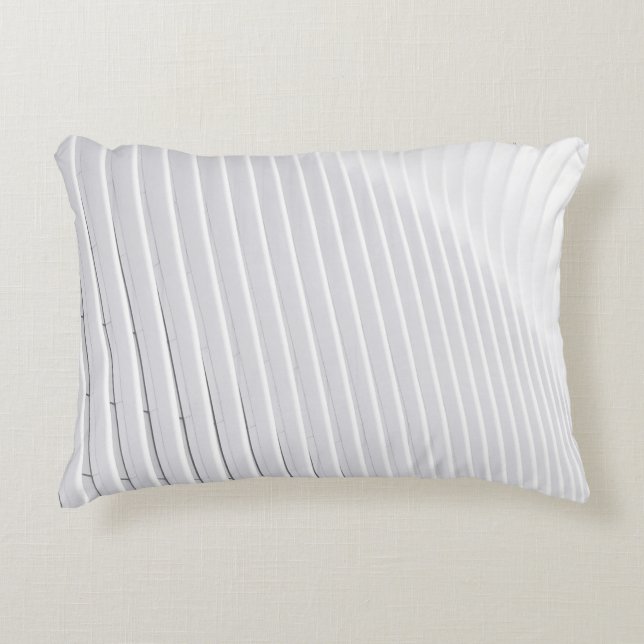 White surface accent pillow (Front)
