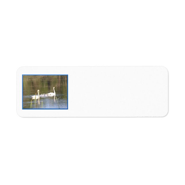 White Swan Family Return Address Labels (Front)