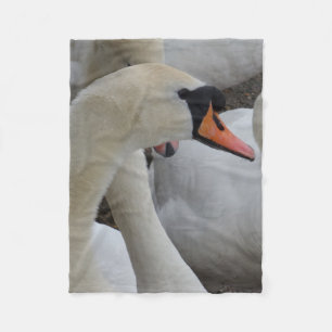 White Swan Fleece Blanket