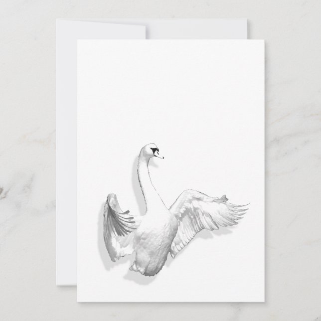 White Swan - invitation (Front)