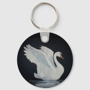 White Swan Keychain