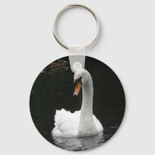 White Swan Keychain