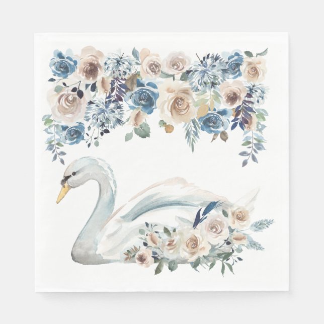 White Swan Napkin (Front)