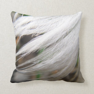 white swan spring throw pillow