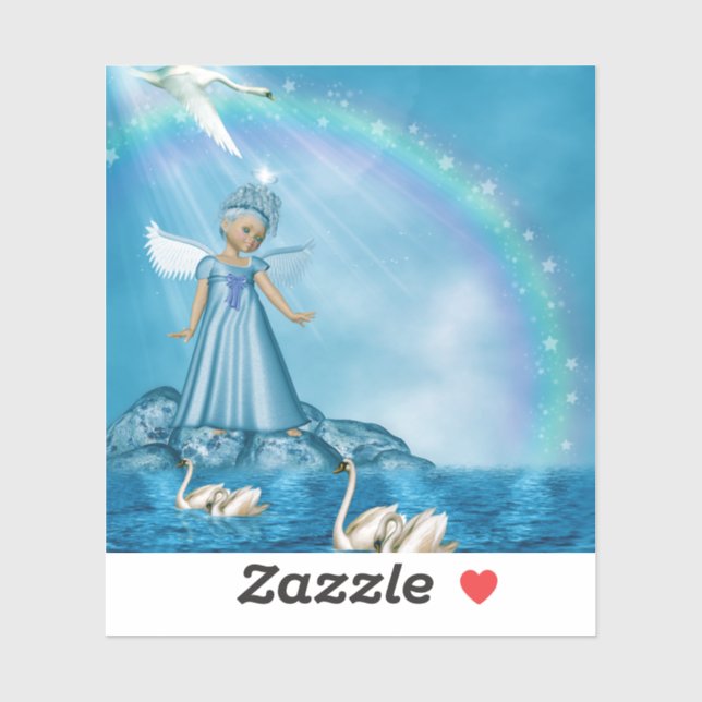 White Swans And Angel (Sheet)