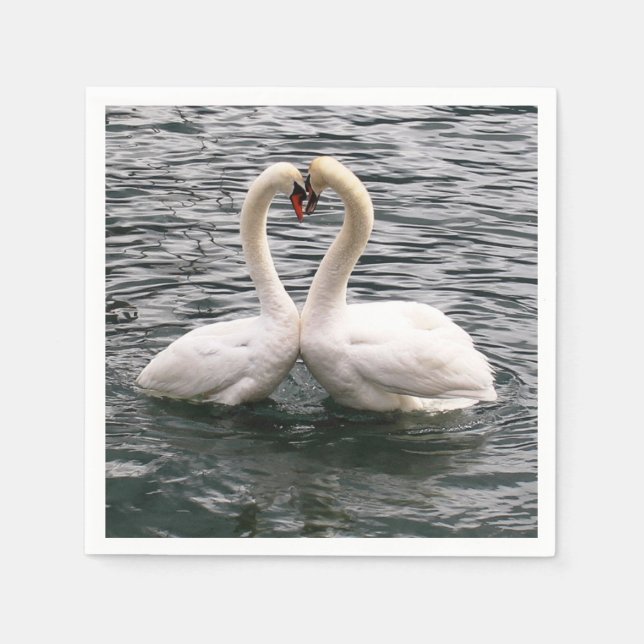 White Swans Napkins (Front)