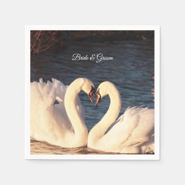 White Swans Napkins (Front)