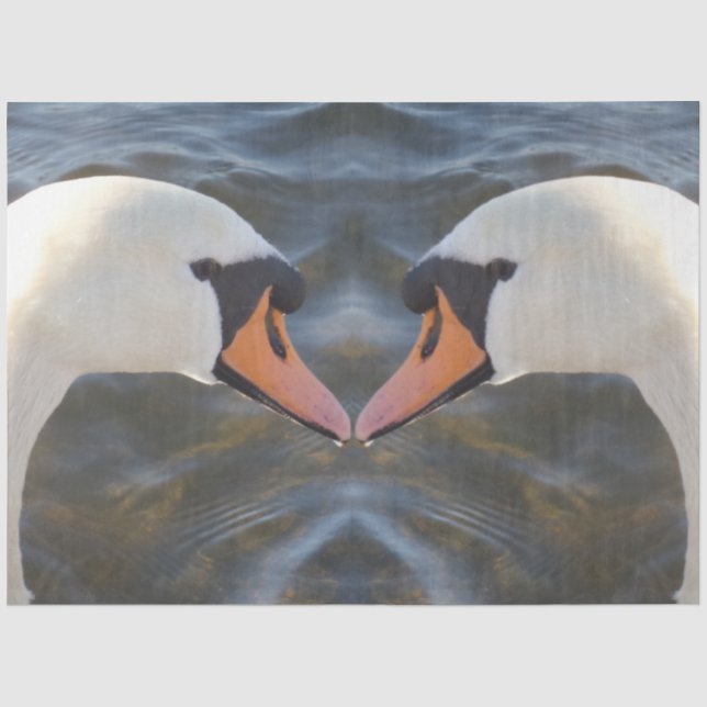 White Swans Tissue Paper (Front)